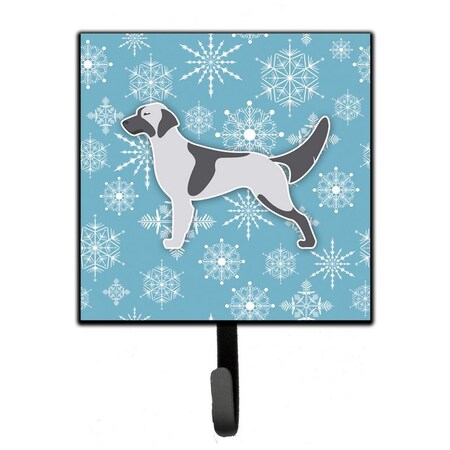 Carolines Treasures Winter Snowflake English Setter Leash or Key Holder BB3481SH4